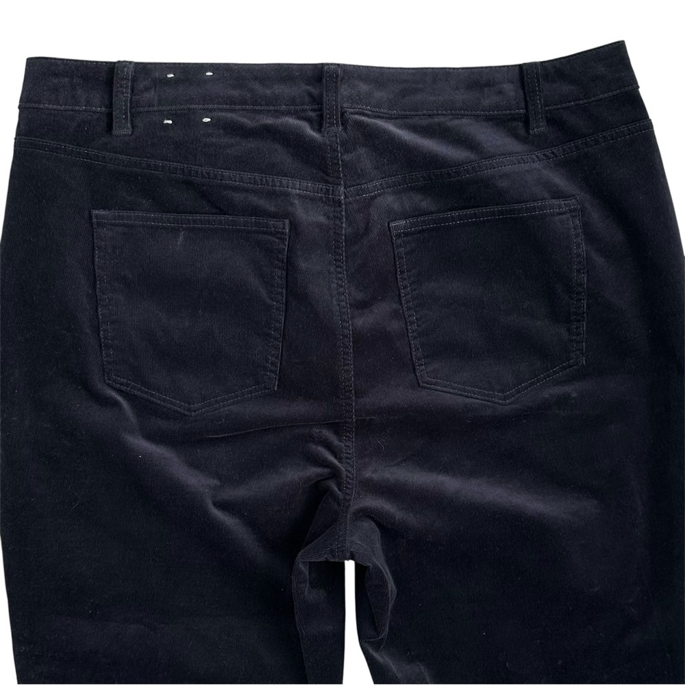 TALBOTS NWT! Women’s Deep Navy Blue Corduroy Straight Leg Pants‎ Plus 14W - Picture 6 of 8